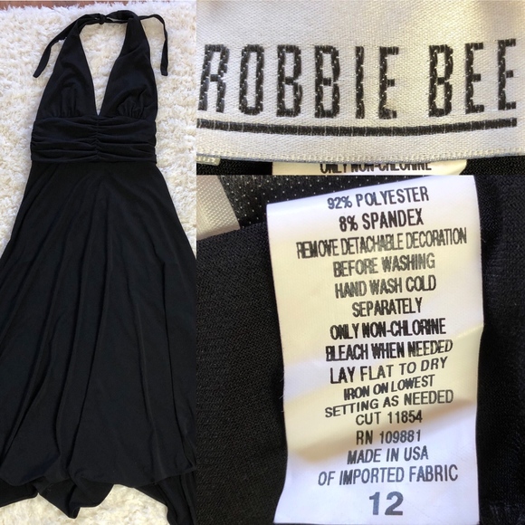 Robbie Bee Halter Maxi Dress Slinky Sharkbite, 12 - Picture 4 of 5